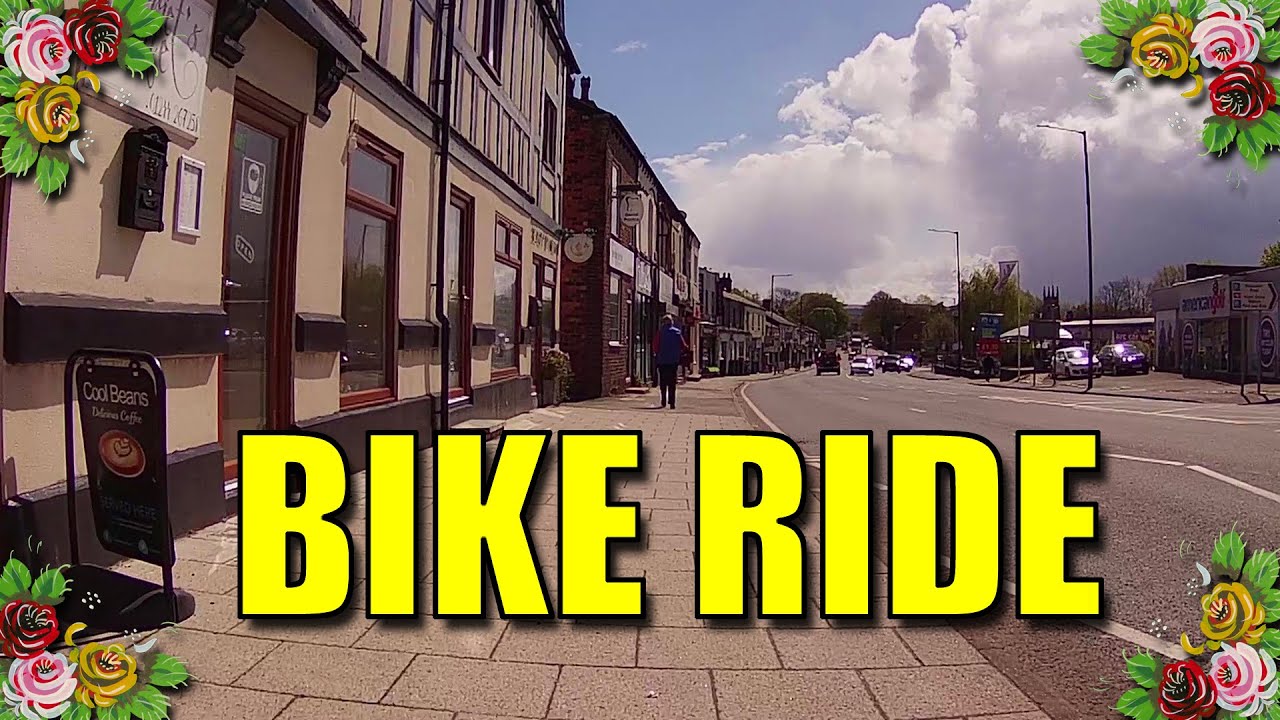 BIKE RIDE: Hazel Grove to the Macclesfield canal at Hawk Green. Campark V30 action camera.