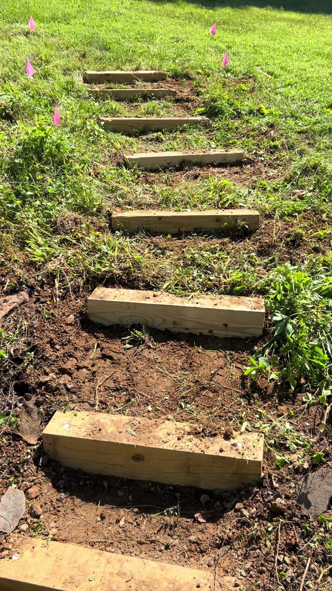 @dglawncare Built some steps up this steep hill #landscaping #landscaper #skater…