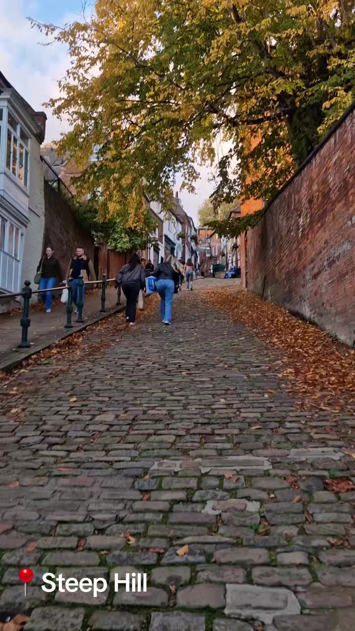 @gingethattravels Steep Hill… built by the Romans to connect the uphill area w…